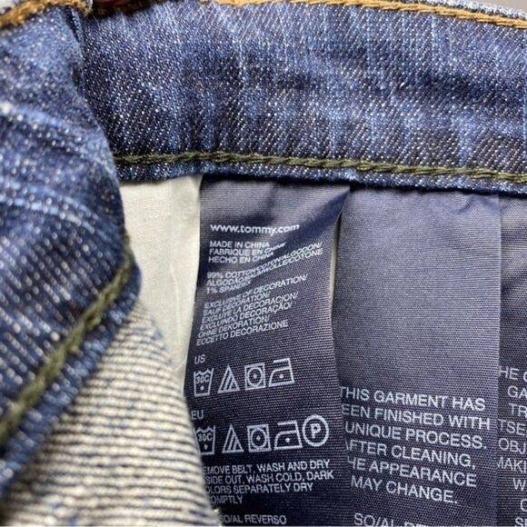 Tommy Hilfiger Blue Denim 4 Pocket Mini Jean Skirt 8 - Picture 6 of 7